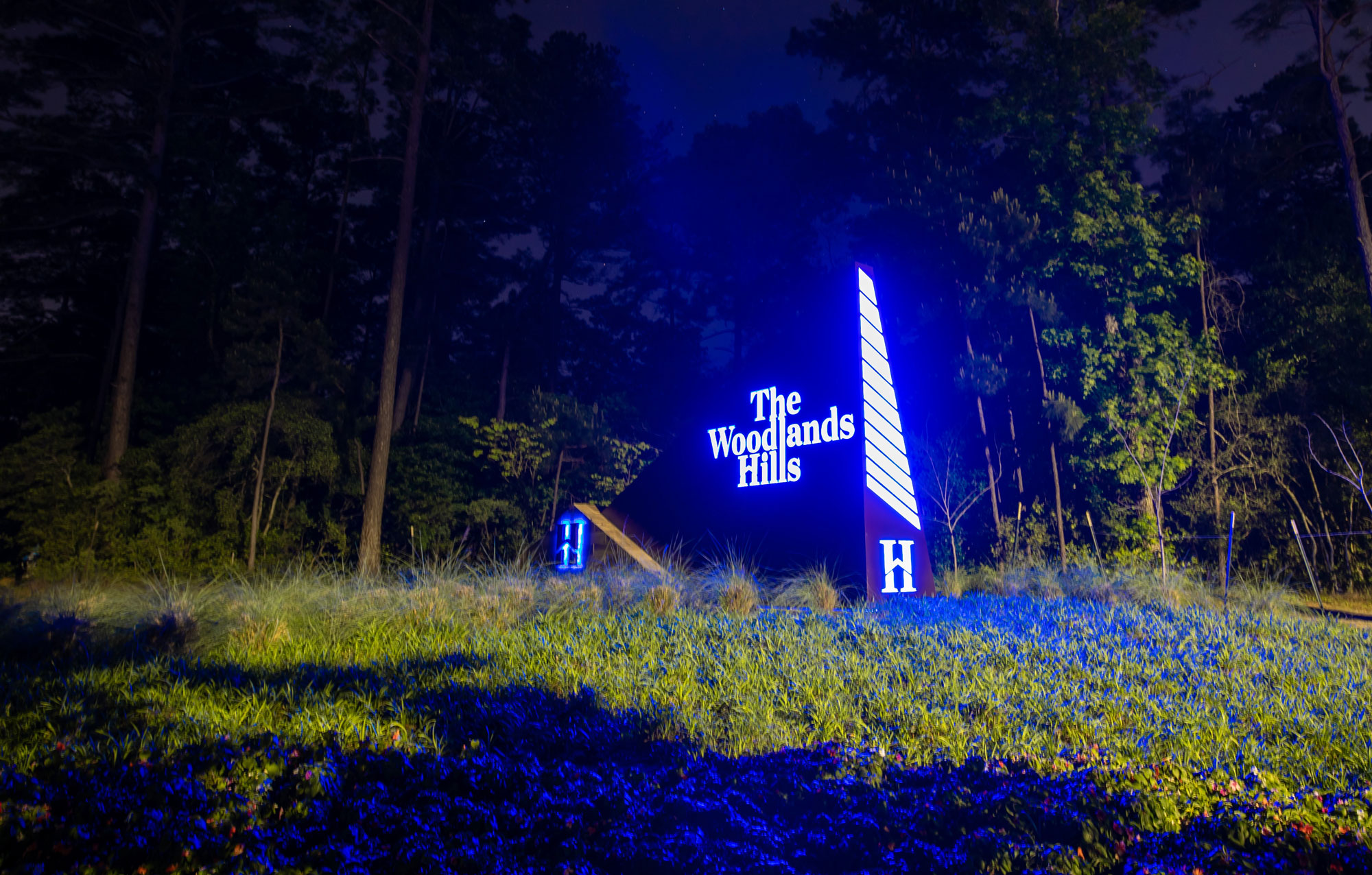 The Woodlands Hills Participates in Light it Blue Campaign