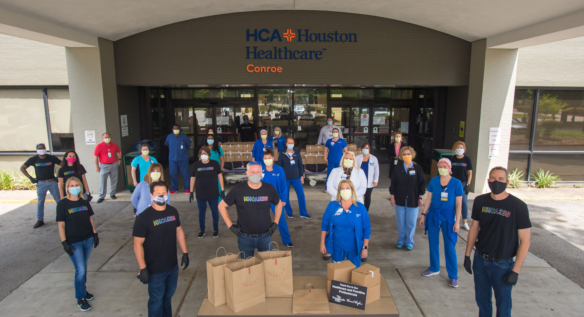 The Woodlands Hills Thanks The HCA Houston Healthcare Conroe Team with Lunch