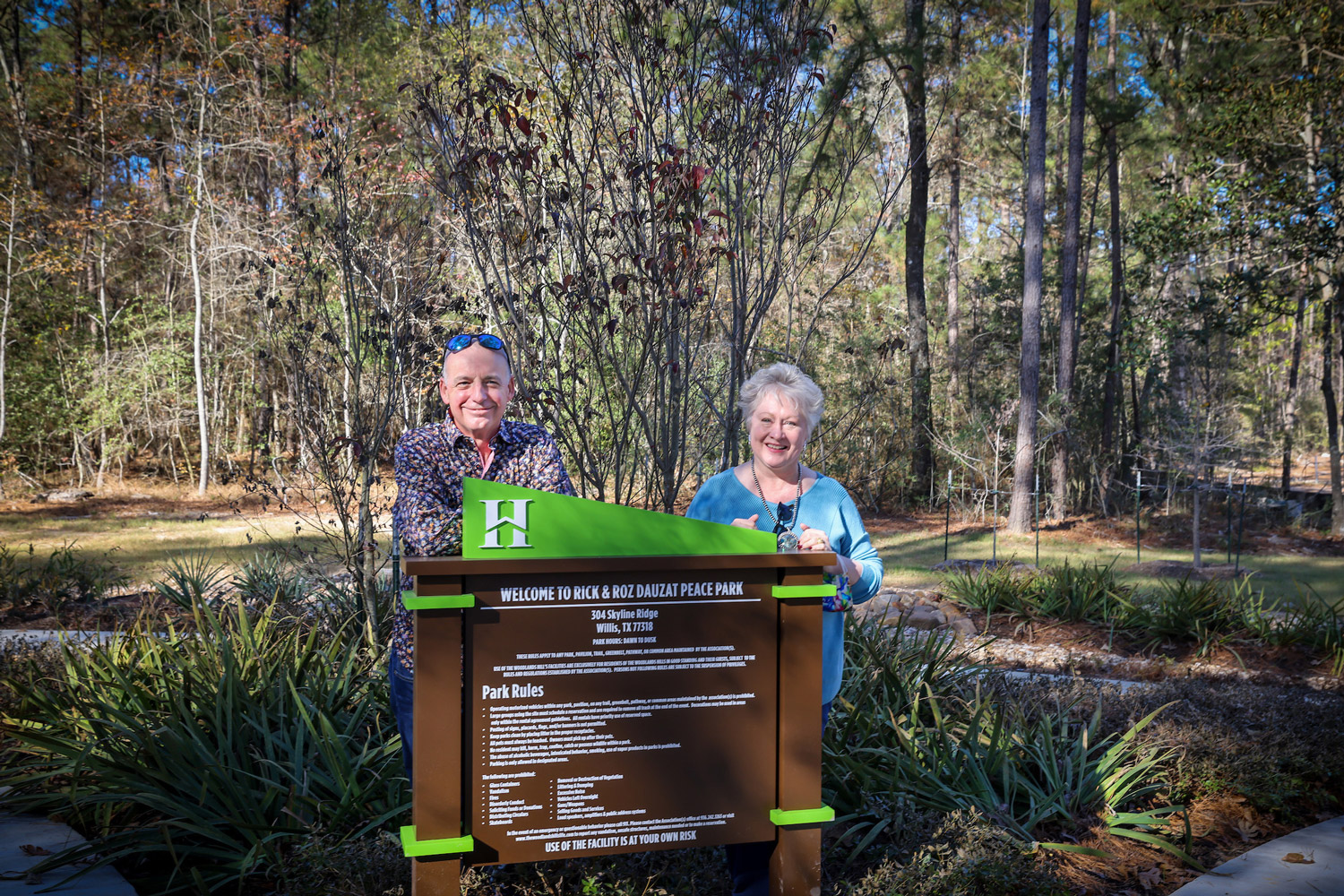 Ribbon Cutting Ceremony Held to Commemorate The Newly Opened “Rick and Roz Dauzat Peace Park”